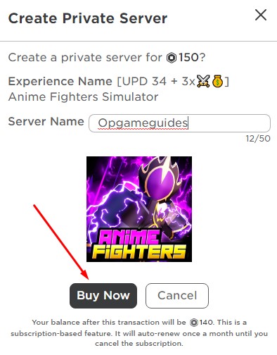 Anime Fighters Simulator private servers